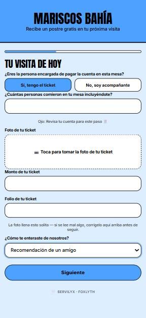 Pantalla real de Servilyx leyendo un ticket por foto